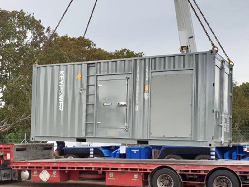Générateur conteneurisé KEYPOWER 900 kva avec moteur Cummins pour le projet australien Wide Bay Water